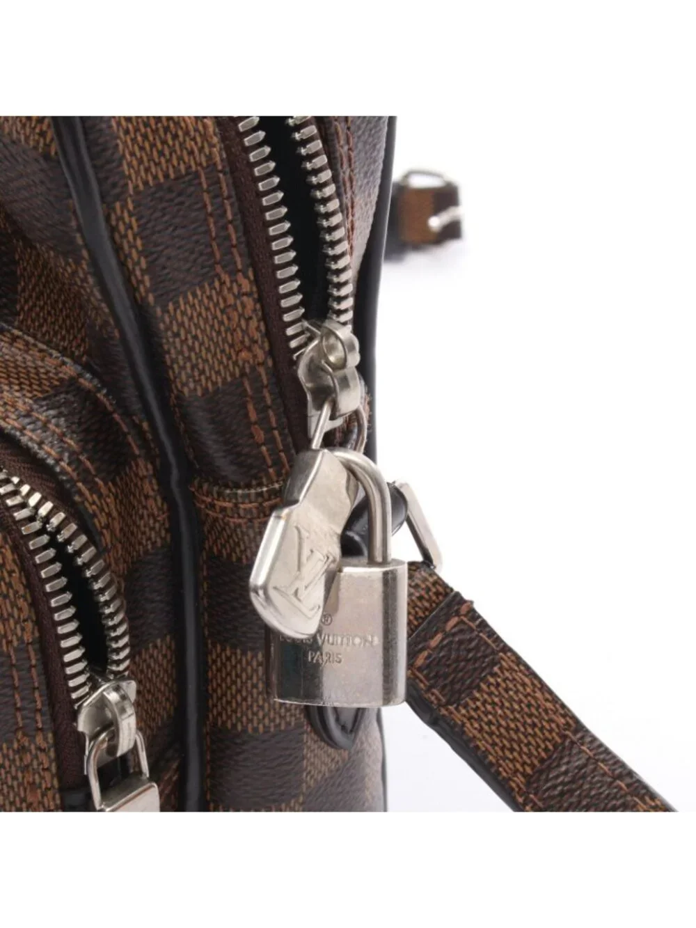 Louis Vuitton Shoulder Bag Amazon Damier Savanna Chapman Brazza Canvas Leather